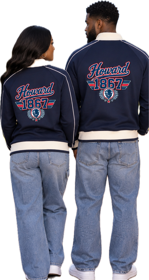 Howard University Color-Block Raglan Track Jacket