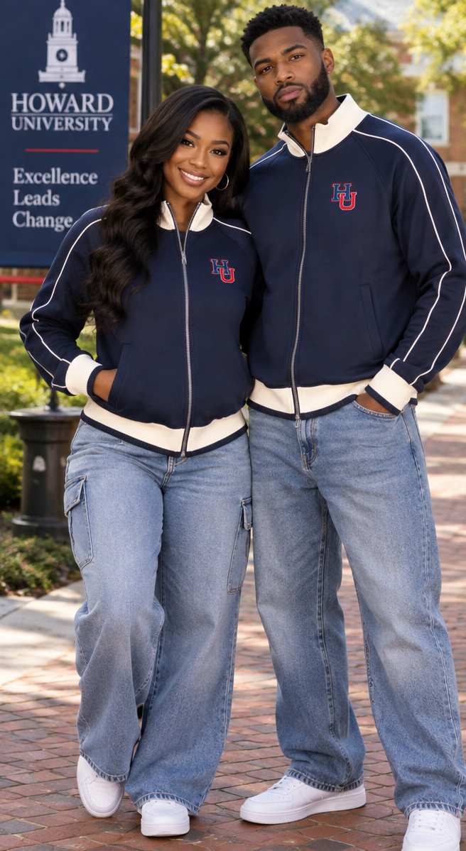 Howard University Color-Block Raglan Track Jacket