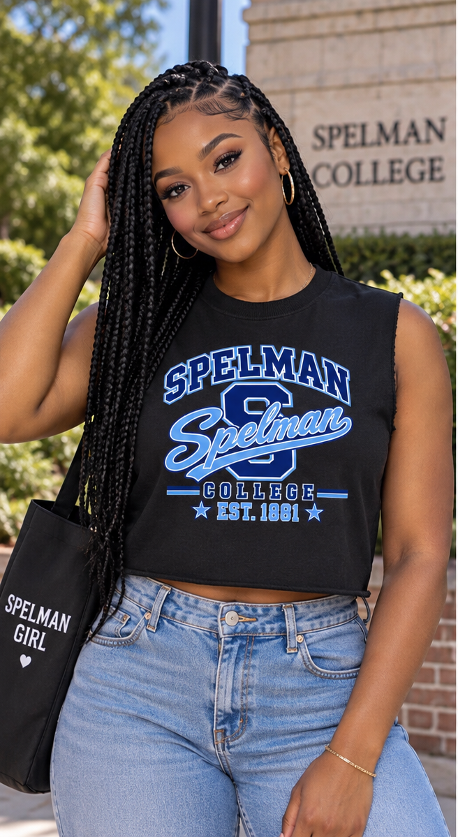 Spelman French Terry Boxy Tank Top