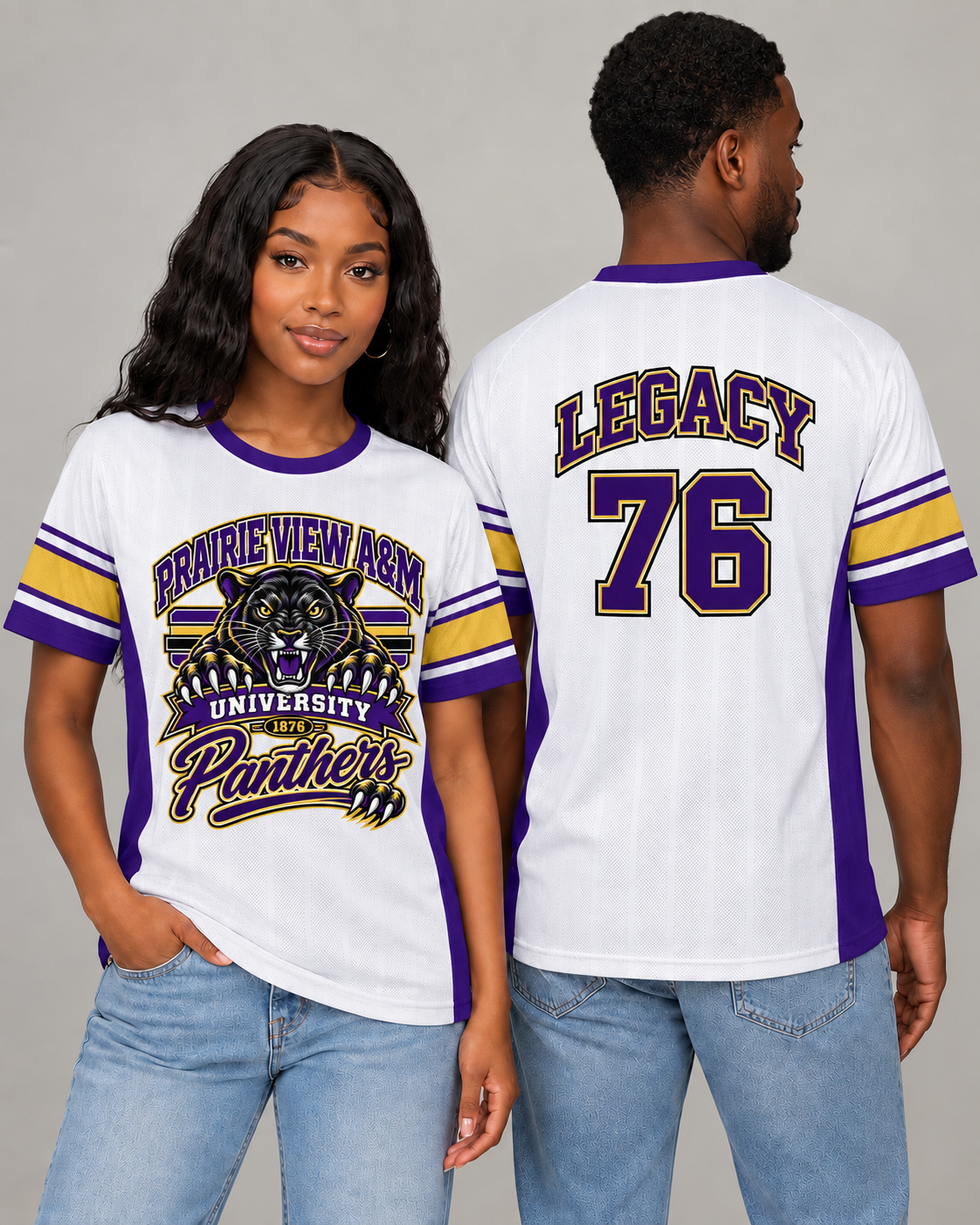 Prairie View Unisex Jacquard Mesh Sports Jersey