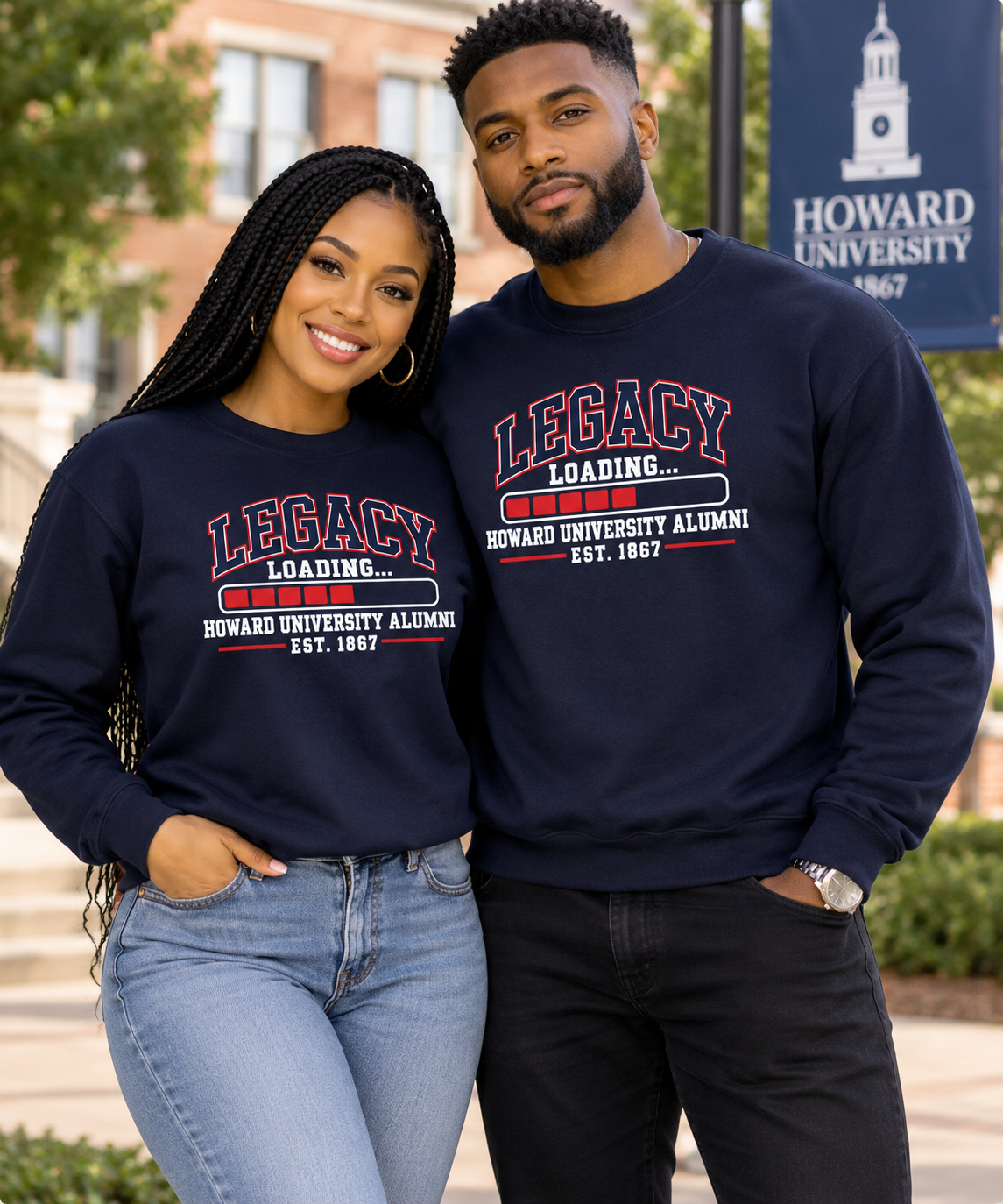 Howard University Legacy Loading Crewneck Sweatshirt