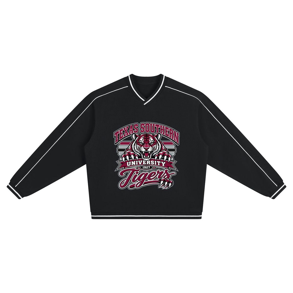Texas Southern Unisex Color Block V-Neck Sweatshirt