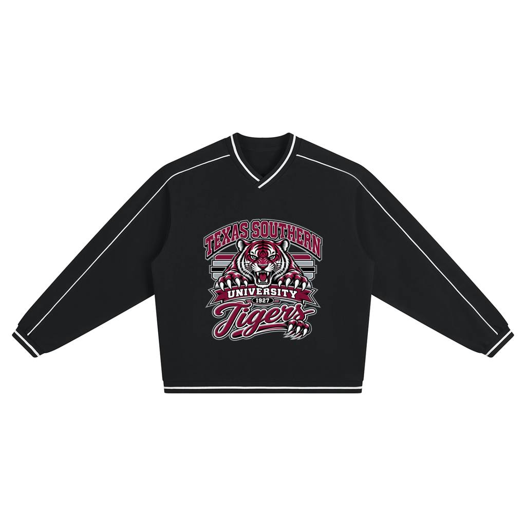 Texas Southern Unisex Color Block V-Neck Sweatshirt