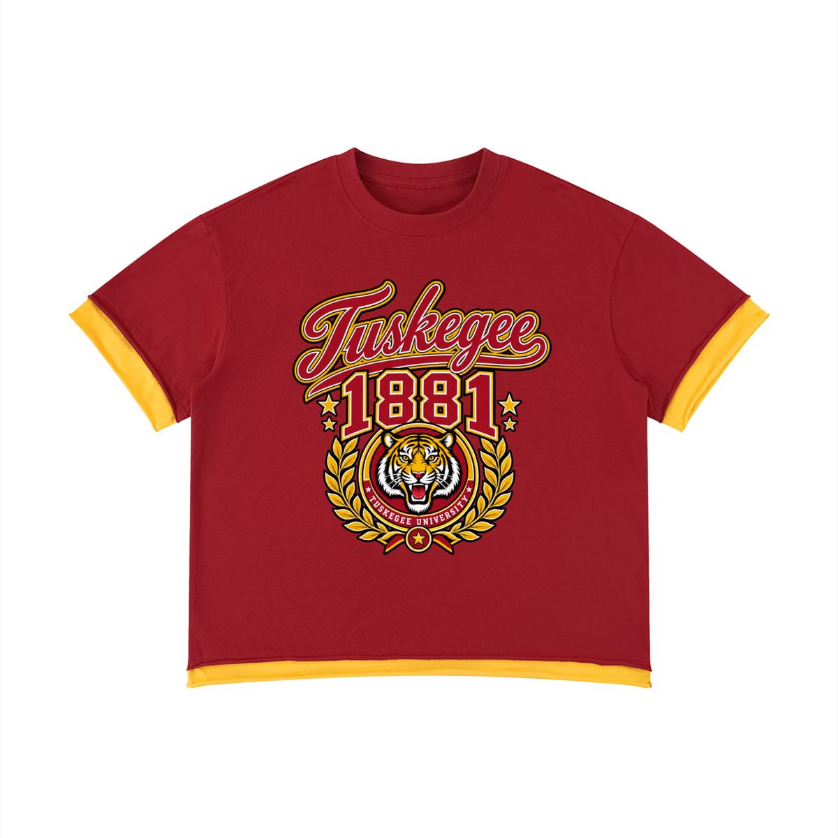 Tuskegee Boxy Color Block T-Shirt