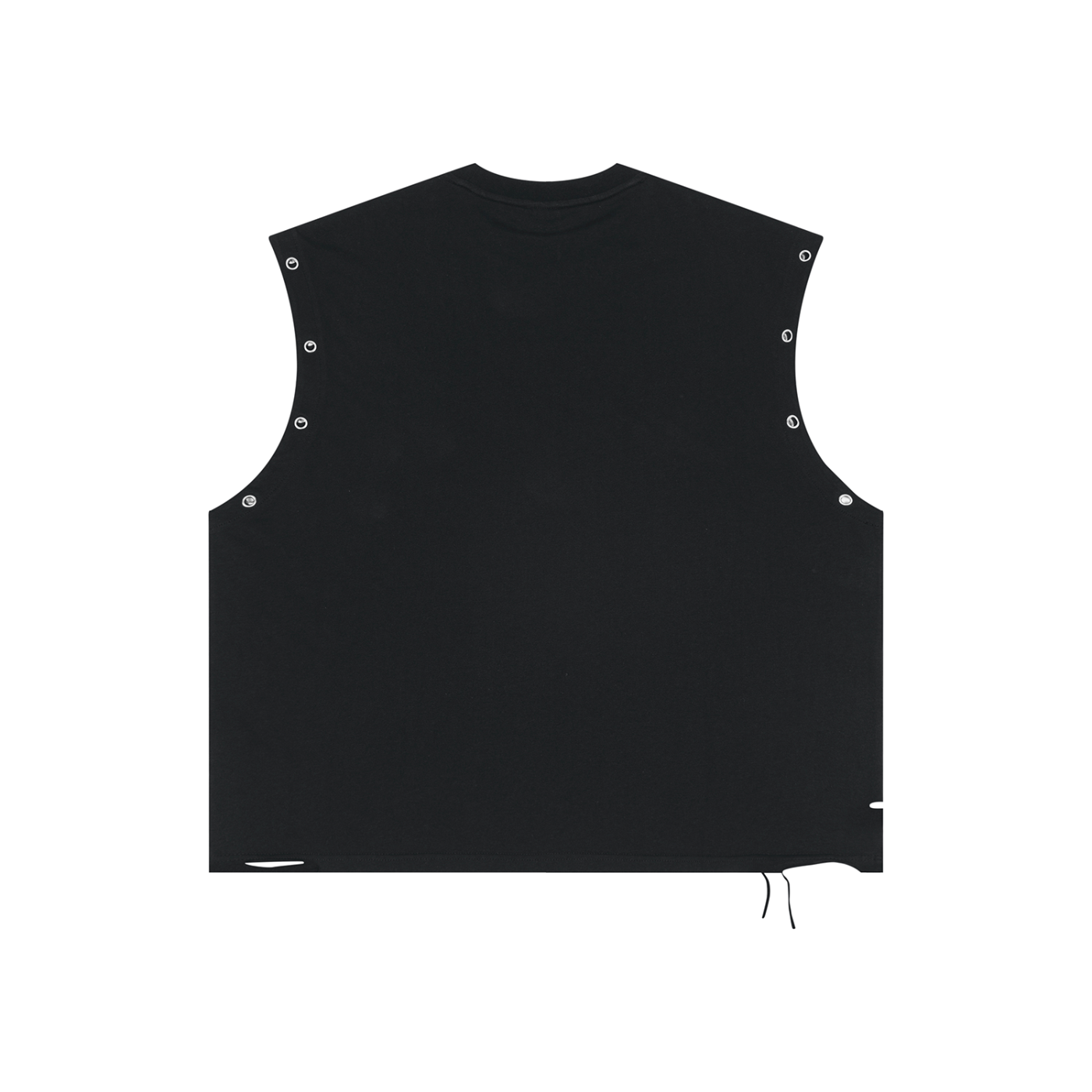 Tougaloo Distressed Grommet Eyelet Tank Top