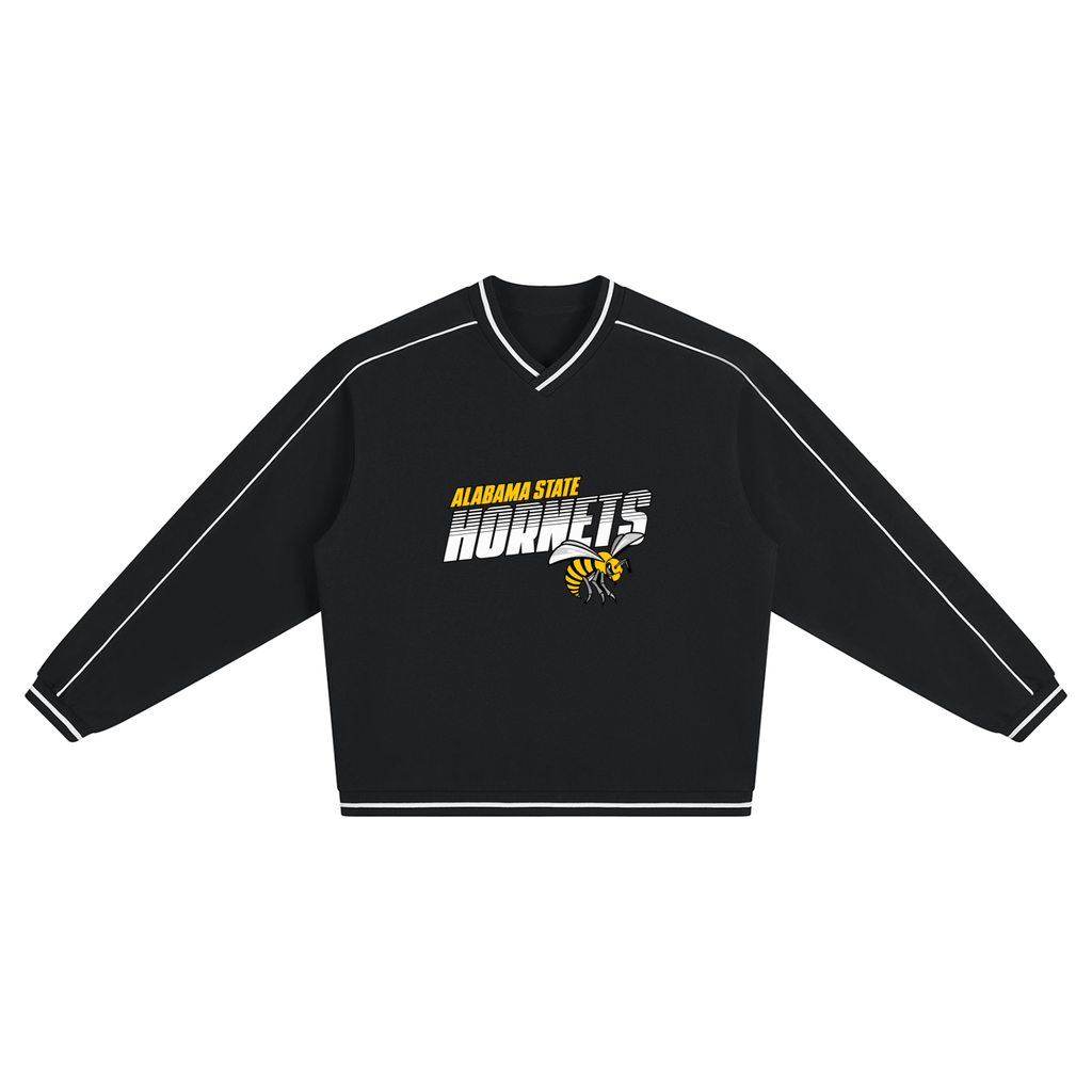 Alabama State Unisex Color Block V-Neck Sweatshirt