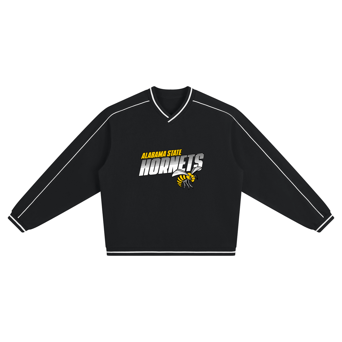 Alabama State Unisex Color Block V-Neck Sweatshirt
