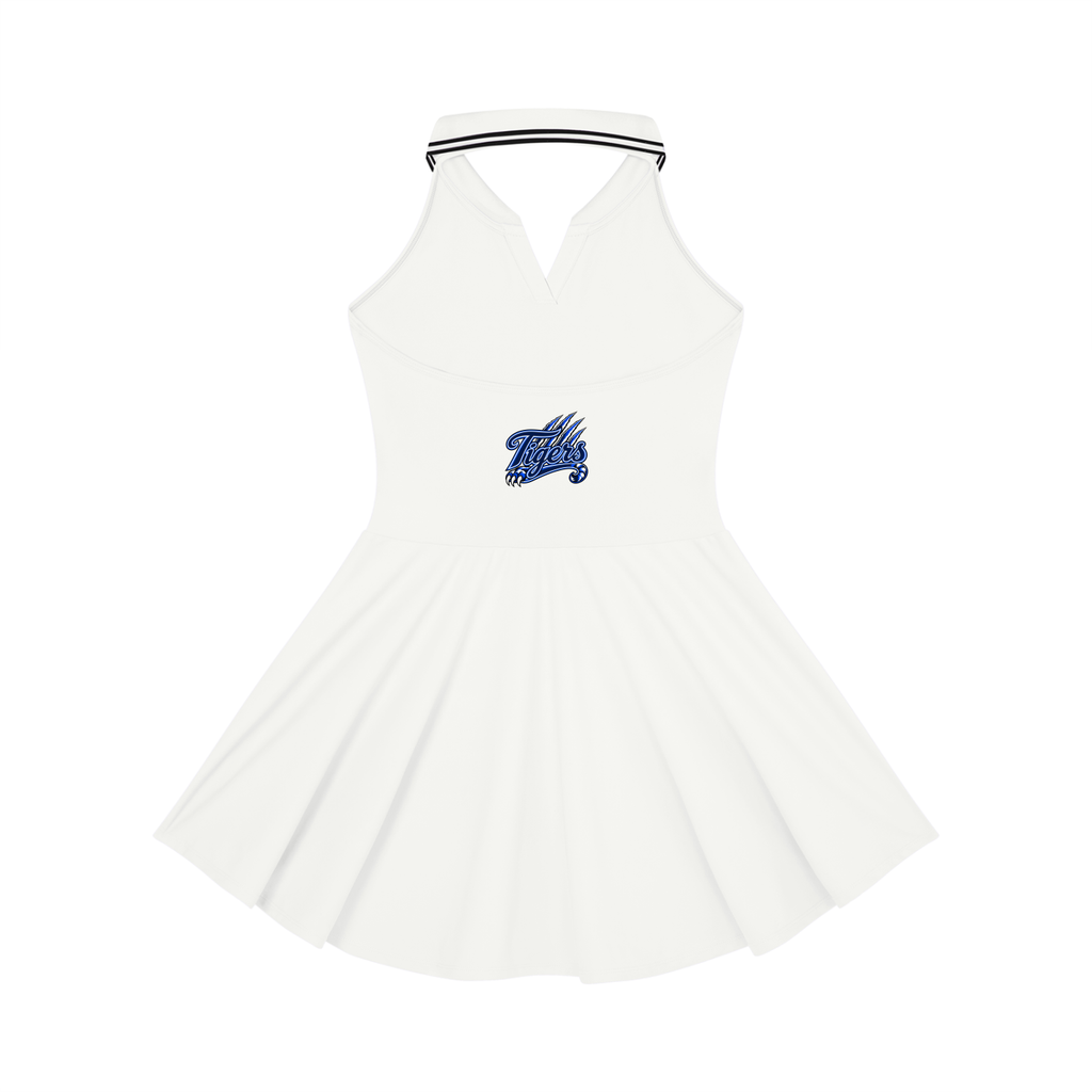 JSU Collared Halter A-Line Tennis Dress