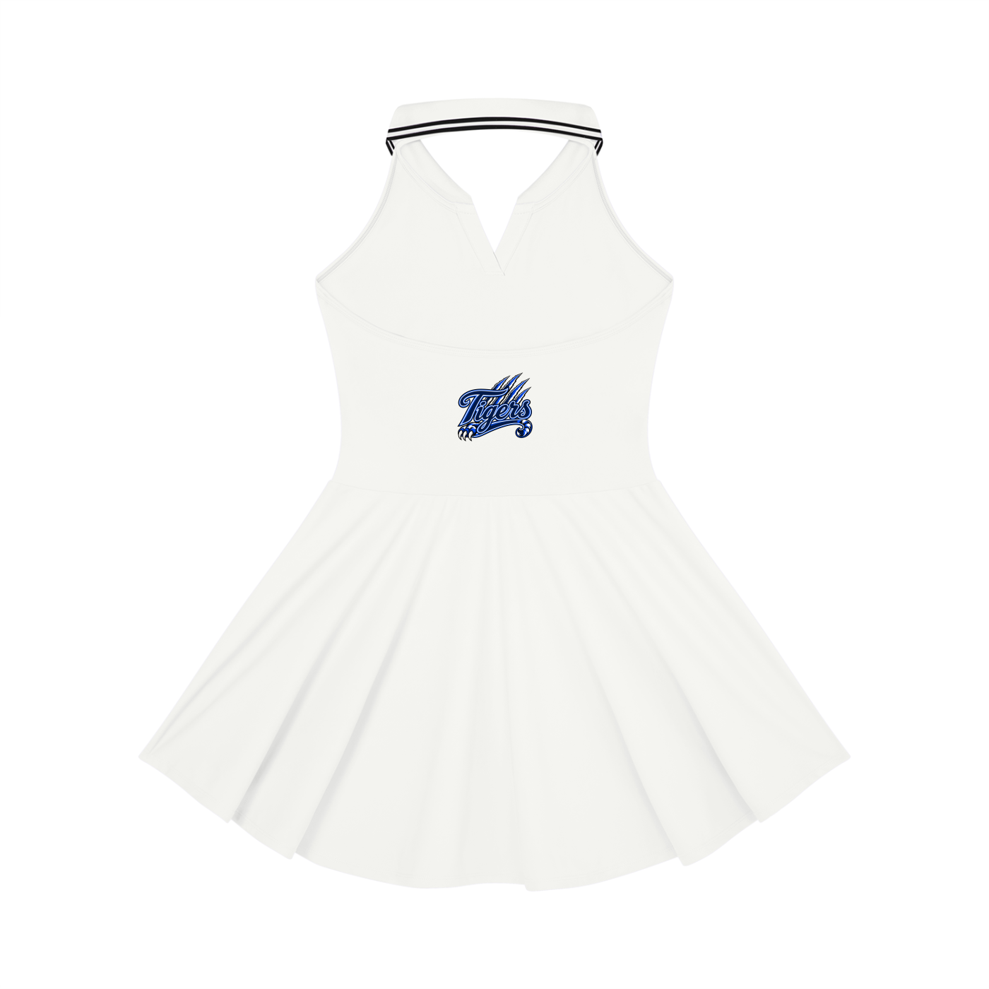 JSU Collared Halter A-Line Tennis Dress