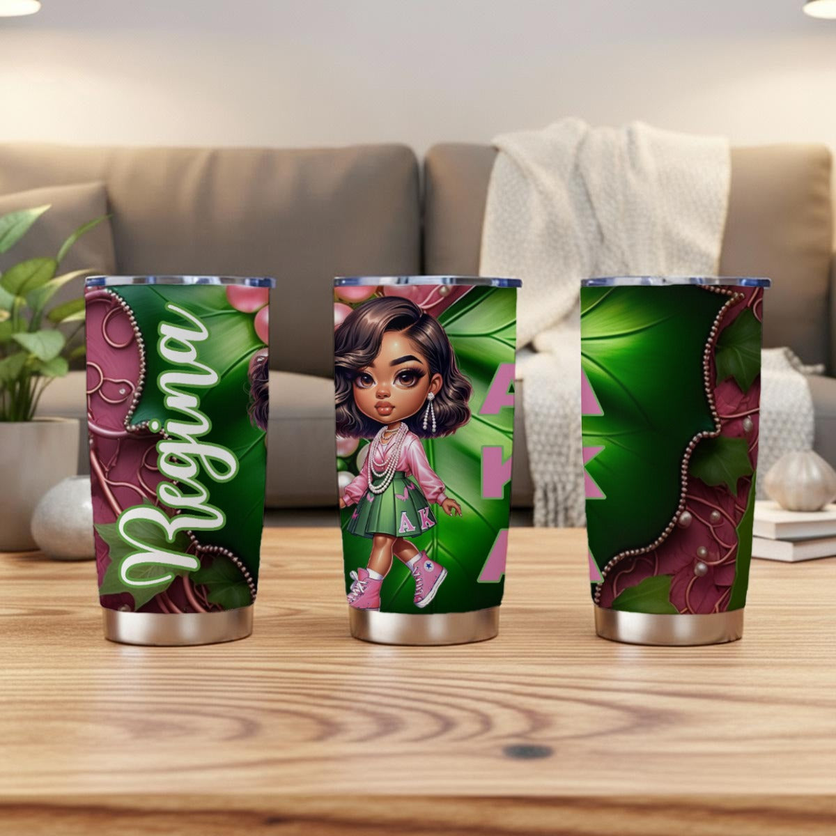 AKA 20oz Tumbler With Sliding Lid (Personalized)