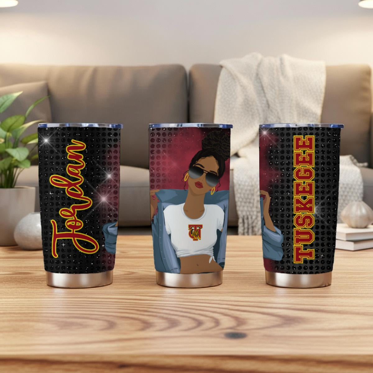 Tuskegee Personalized 20oz Tumbler With Sliding Lid